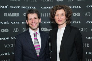 Дэвид Роуан (гл. ред. журнала WIRED UK) и Анита Гиговская (директор Conde Nast Digital)